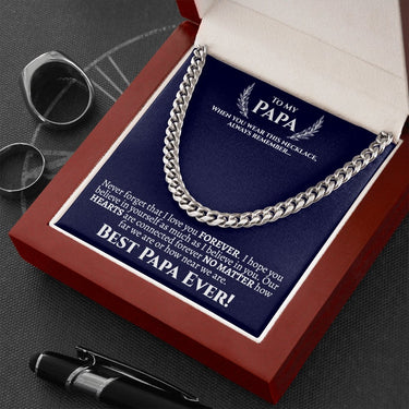 Papa Cuban Chain Necklace - Love You This Much